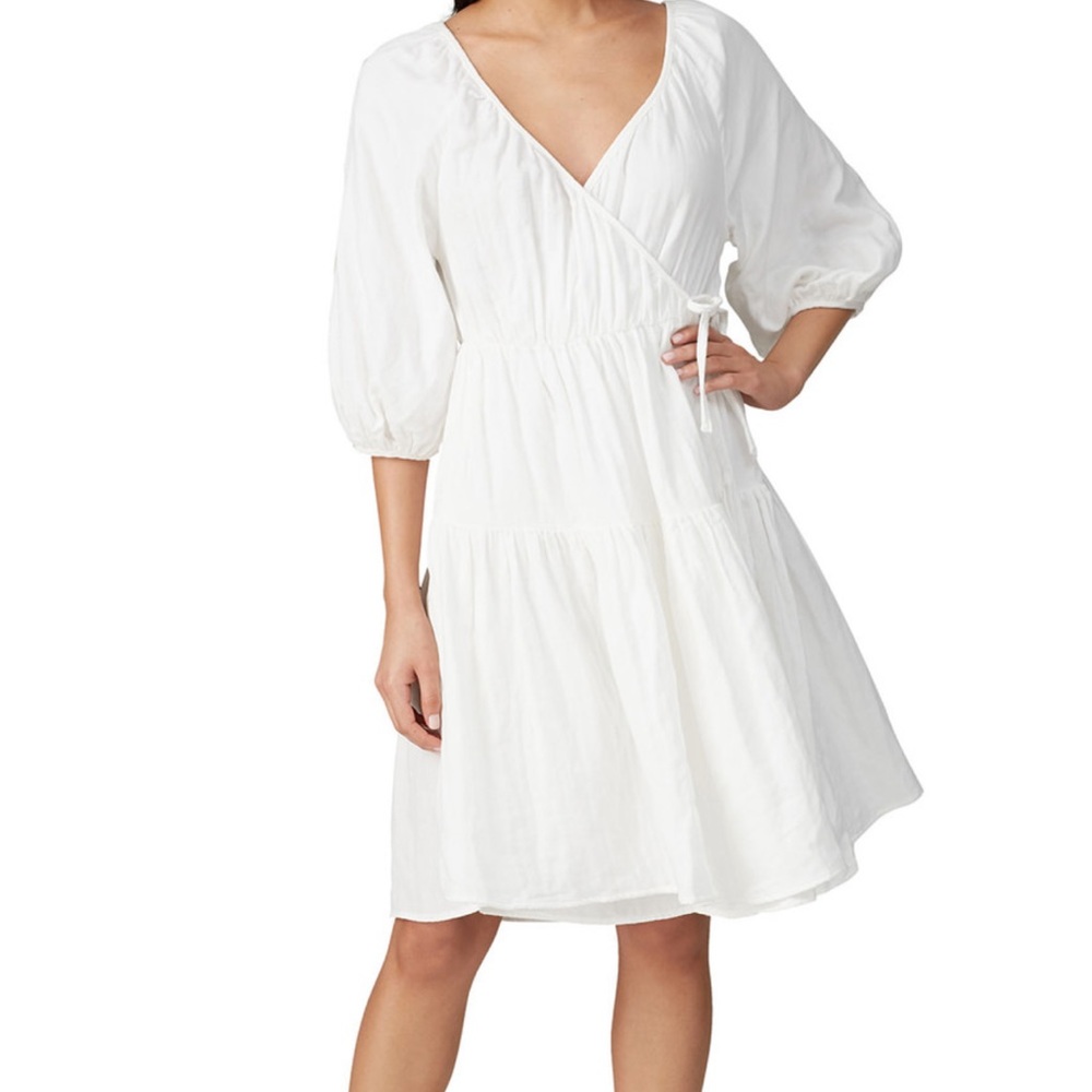 Love Whit by Whitney Port, Puff Sleeve Wrap Dress
